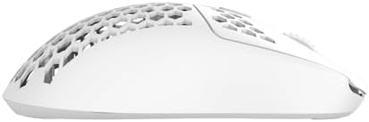 G-Wolves HTX ACE Wireless Gaming Mouse 37g Ultra Lightweight Honeycomb Design(Honeycomb, White)
