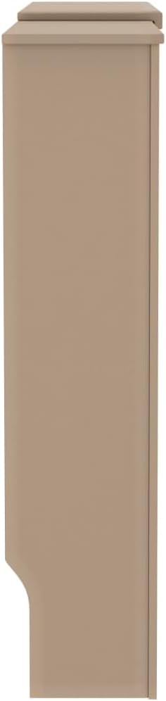 MDF Radiator Cover Cabinet Shelf, Heater Heating Side Stand Radiator Cover Living Room Furniture Decor, Brown 80.7"x8.1"x32.1",-454