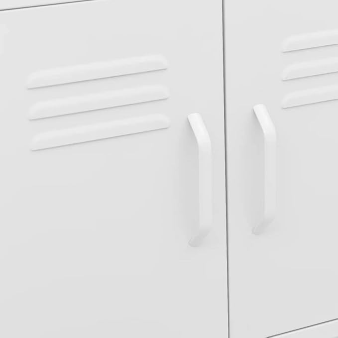 Industry Style,Storage Cabinet,Office Cabinet,Bookcase,Sideboard,File Cabinet,Multifunctional Cabinet,Storage Furniture,for Home,Living Room,Apartment,Office, White 23.6"x13.8"x19.3" Steel