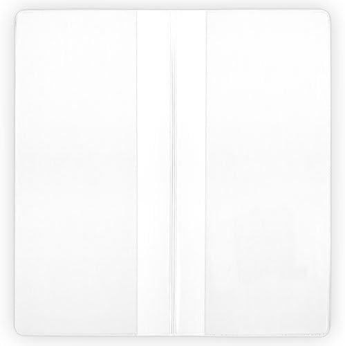 StoreSMART® - Brochure & Policy Holder - Double Pocket Center Load - Clear Plastic - 100-Pack - R1068B-100