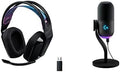 Logitech G535 Lightspeed Wireless Gaming Headset + Yeti GX Dynamic RGB Gaming Microphone with LIGHTSYNC, USB Mic - Black