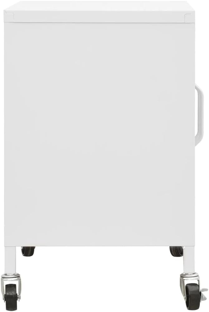 Industry Style,Storage Cabinet,Office Cabinet,Bookcase,Sideboard,File Cabinet,Multifunctional Cabinet,Storage Furniture,for Home,Living Room,Apartment,Office, White 23.6"x13.8"x19.3" Steel