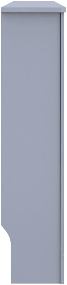 MDF Radiator Cover Cabinet Shelf, Heater Heating Side Stand Radiator Cover Living Room Furniture Decor, Anthracite 59.8"x7.5"x32.1",-448