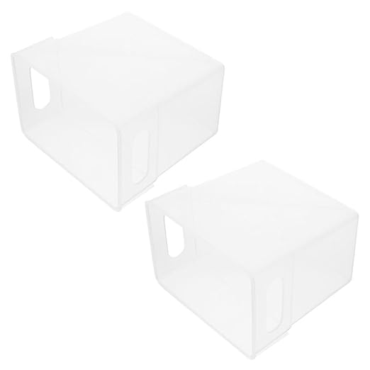 PRETYZOOM 2pcs Desktop Trash Can Slim Trash Can Lid for Bathroom Garbage Container Bin Storage Basket