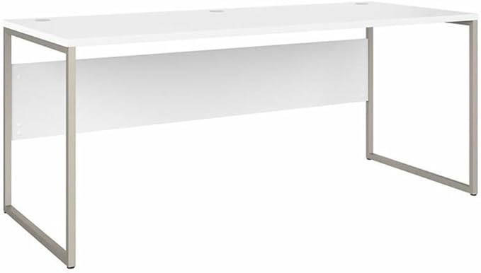 Pemberly Row Set of 2 Mobile File Cabinet & Computer Table Desk in White