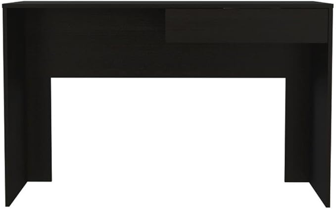 Home Square 2-Piece Set with Writing Desk and 4 Shelves Bookcase in Black