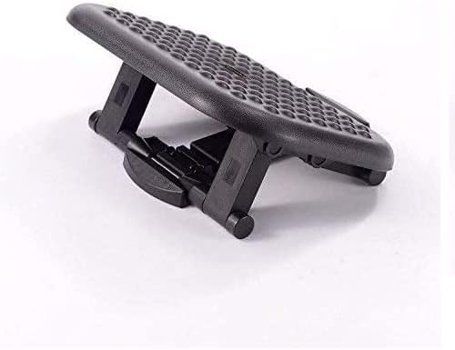 ApexDesk AMTR-18135 Massaging Footrest with Ergonomic Design and Tilt Angle for Leg Support with Three Adjustable Height Options and Non-Skid Surface 18" L x 13.5" W, Black