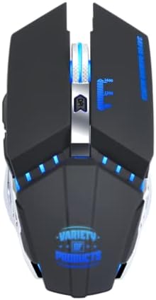 Gamer Fanatic Q15 RGB Wireless Gaming Mouse Ergonomic LED Black Multi-Coloured Lightweight 6 Buttons Great Online Gaming Experience, Long Battery Life, Nicely Designed