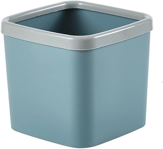 Slim Smart Trash Can Mini Desktop Trash Can Plastic Countertop Garbage Bin No Cover Press Ring Garbage Can for Office Kitchen Table Desk Bedroom Living Room Dressing Bathroom Trash Can (Co