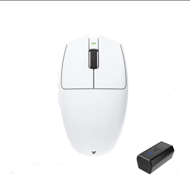 FANTECH ARIA XD7V2 PRO Wireless Gaming Mouse, 8K Polling, Pixart 3395 Gaming Sensor 26K DPI HUANO Switches, 53g Ultra-Lightweight, 5 Buttons, Compatible with PC/Mac - White