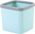 Slim Smart Trash Can Mini Desktop Trash Can Plastic Countertop Garbage Bin No Cover Press Ring Garbage Can for Office Kitchen Table Desk Bedroom Living Room Dressing Bathroom Trash Can (Co