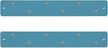 Three by Three Seattle 14 x 2 Inch Metal Mini Strip Frameless Magnetic Bulletin Board with 6 Magnets for Memos, Photos, Lists, and More in Office, Home, or School Décor (2 Pack, Sky Blue)