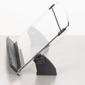 3M in-Line Adjustable Desktop Copyholder, Plastic, 150 Sheet Capacity, Black/Clear