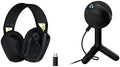Logitech G435 Lightspeed Wireless Gaming Headset + Yeti Orb RGB Gaming Microphone with LIGHTSYNC, USB Mic - Black