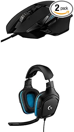 Logitech G432 Gaming Headset and G502 Hero Gaming Mouse Bundle