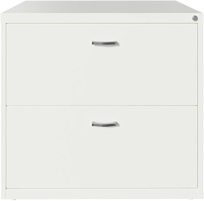 Home Square 2-Piece Set with Mobile Desk in Navy and Lateral File Cabinet