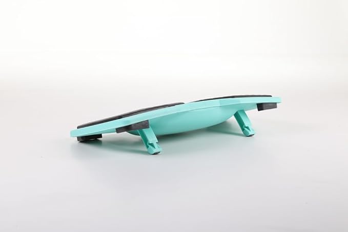 We're it Under Desk Ergonomic Footrest - Dual-Function Balance Board for Office Chairs, Anti-Fatigue Foot Support, 27"x12", Aqua Green
