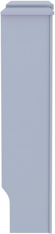MDF Radiator Cover Cabinet Shelf, Heater Heating Side Stand Radiator Cover Living Room Furniture Decor, Gray 80.7"x8.1"x32.1",-453