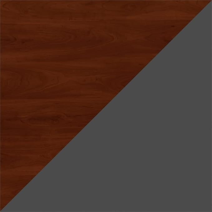 Bush Business Furniture Series C 72W x 24D Office Desk with Mobile File Cabinet in Hansen Cherry