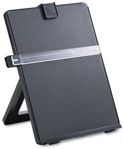 Non-Magnetic Letter-Size Desktop Copyholder, Plastic, Black, Total 6 EA, Sold as 1 Carton