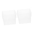 Luxshiny 2pcs Slim Desktop Trash Can Room Garbage Can Storage Basket Waste Bin for Office Living Room Bathroom