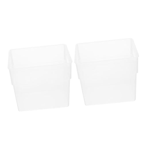 Luxshiny 2pcs Slim Desktop Trash Can Room Garbage Can Storage Basket Waste Bin for Office Living Room Bathroom