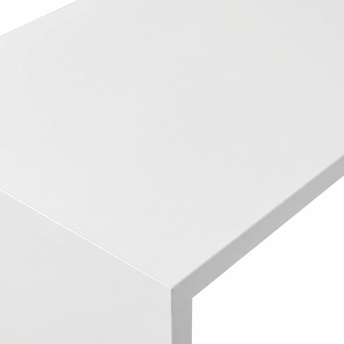 White 3-Piece Home Office Set with Multi-Purpose Storage Desks, Durable Wooden Construction, Modern Design for Workspace Organization