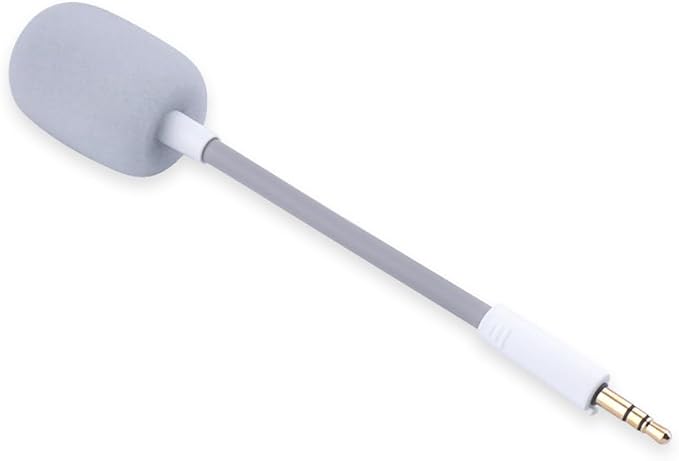 HUYUN Barracuda X Mic Replacement for Razer Barracuda X Wireless Gaming Headphone,3.5mm Detachable Gaming Microphone Boom (White)