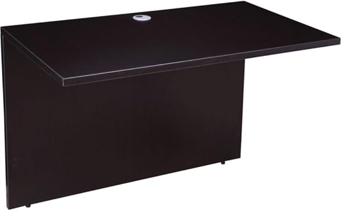 Boss Office Products Holland Executive U-Shape Desk with File Storage Pedestal and Hutch, 66", Mocha