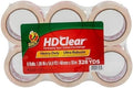Duck HD Clear Packing Tape Refills - Strong Heavy Duty Packing Tape for Shipping and Moving,Boxes and Packaging - 1.88 in. x 54.6 Yards - 3" Core - Clear (441962),6 Rolls (Pack of 6)