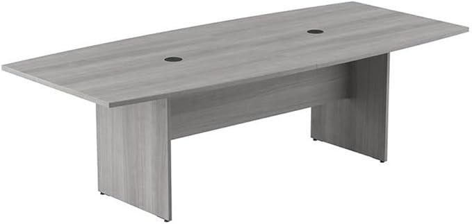 Pemberly Row Set of 5 - Gray Conference Table & 4 Dark Gray Executive Chairs