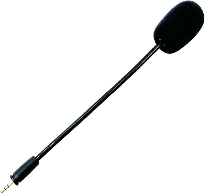 Replacement Game Microphone for PDP Afterglow AG6, for Turtle Beach Ear Force XO Three Four Stealth Recon 150 50 50X 50P 60P Gaming Headsets Noise Cancelling Crystal-Clear Sound Mic Boom, 3.5mm