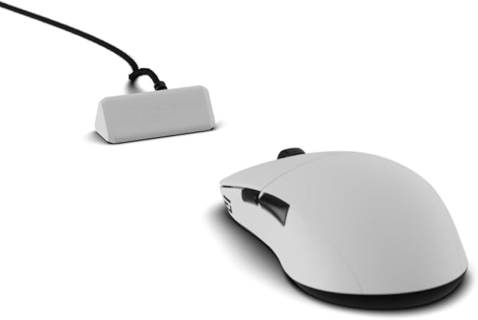 ENDGAME GEAR XM2w 4k v2 Wireless Gaming Mouse White – 30K DPI Optical Sensor, 4000Hz Polling, Claw-Grip Design for Medium to Large Hands, Lightweight (61.5g)