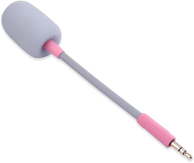 Barracuda X Mic Replacement for Razer Barracuda X Wireless Gaming Headphone,3.5mm Detachable Gaming Microphone Boom (Pink)