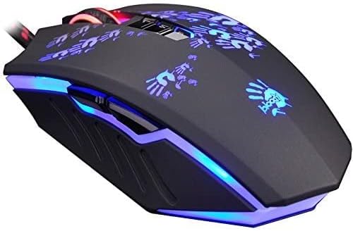 Bloody A60L Optical Gaming Mouse with Light Strike (LK) Switch & Scroll - Fully Programmable and Advance Macros (A60L)