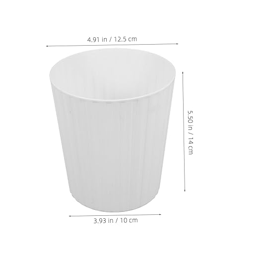 COHEALI Mini Desktop Trash Can Compact Waste Bin for Office and Home Small Tabletop Organizer for Waste and Fruit Slim White Design for Desk Dorm Kitchen