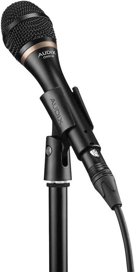 AUDIX OMX-M Dynamic Supercardioid Vocal Microphone -Black - Ideal for Professional Close-Mic Singers and Stage Performances