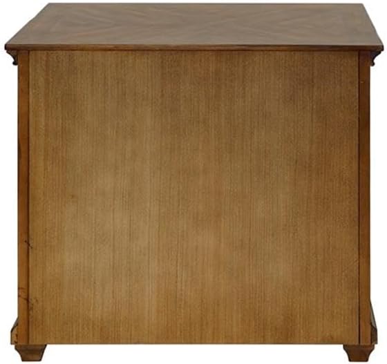 Pemberly Row Set of 3 Fully Assembled Executive Desk & Filing Cabinet & Bookcase