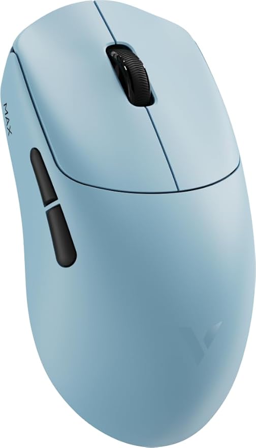 Rapoo VT MAX Lightweight Wireless Gaming Mouse, PAW3950 Ultimate Sensor,750H Battery Life, 8K Polling, 45K DPI, Dual-Mode 2.4G/USB-C, Esports Grade Performance Mouse for PC/Mac (VT0 MAX, Blue)