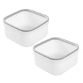 GLEAVI 2pcs Mini Trash Can for Desk Compact Waste Bin Slim Design for Office Kitchen and Bedroom Use Lightweight Portable Desktop Organizer Stylish