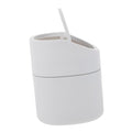 CHILDWEET Mini Flip Lid Trash Can Slim Office Desktop Trash Bin Smart Wastepaper Container