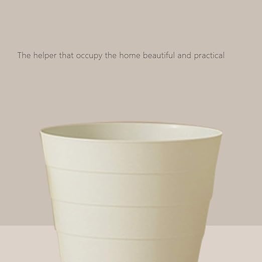 Garbage Can Slim Round Plastic Small Trash Can Wastebasket Garbage Container Bin for Bathrooms Powder Rooms Kitchens (A Pair) Desktop Trash Can