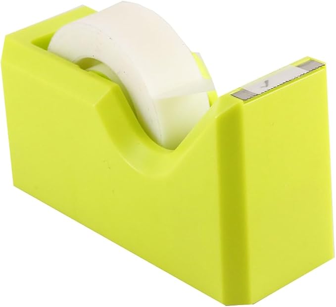 JAM PAPER Colorful Desk Tape Dispensers - Lime Green - Sold Individually