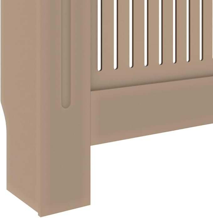 MDF Radiator Cover Cabinet Shelf, Heater Heating Side Stand Radiator Cover Living Room Furniture Decor, Brown 80.7"x8.1"x32.1",-454