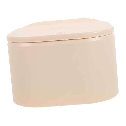 Slim Desktop Waste Bin Pressing Type Small Rubbish Can Lidded Garbage Bin for Table for Office Study Bedroom