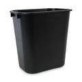 Boardwalk 3485201 14 qt Plastic Soft-Sided Wastebasket - Black