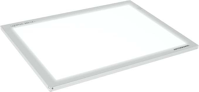 Artograph LightPad 950 LX Thin Dimmable 24x17 Inch Artist Light Box with UV Free LED Light for Tracing, Drawing, and Patterns, Silver
