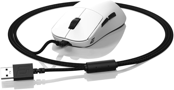 ENDGAME GEAR OP1 8k v2 White – Esports Gaming Mouse with Cable, 30K DPI Optical Sensor, 8000Hz Polling, Hot-Swappable Switches & Claw-Grip Design