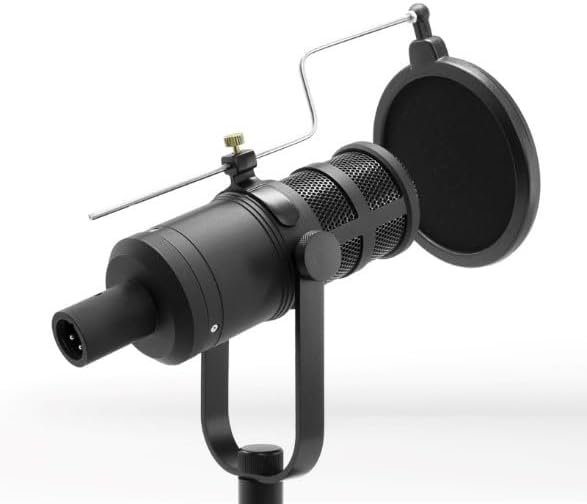 YTM-165D Dynamic XLR Podcast Microphone with Mid-Range Boost, Low-Cut Filter, and High Sensitivity – Ideal for Vocal Clarity in Live Streaming, Recording, and Broadcasting