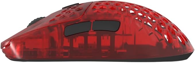 G-Wolves HTX ACE Wireless Gaming Mouse (Honeycomb, Ruby Red)